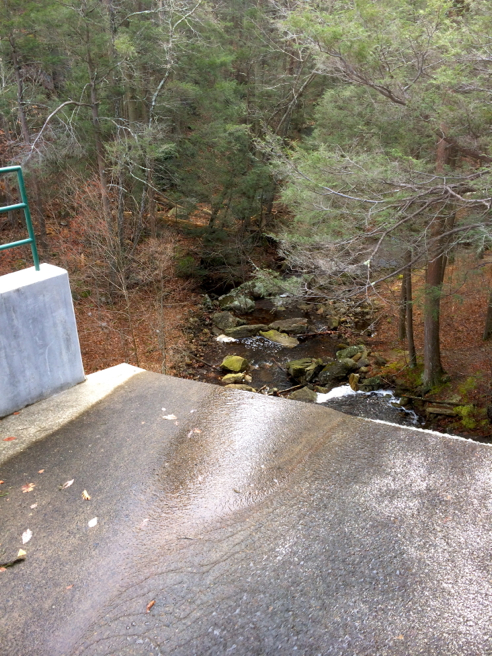 atop the green fall dam