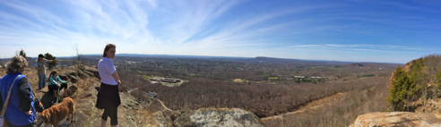 panorama view from cliffs