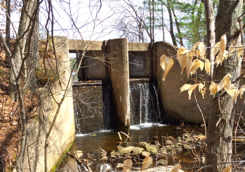 dam on browning mill pond