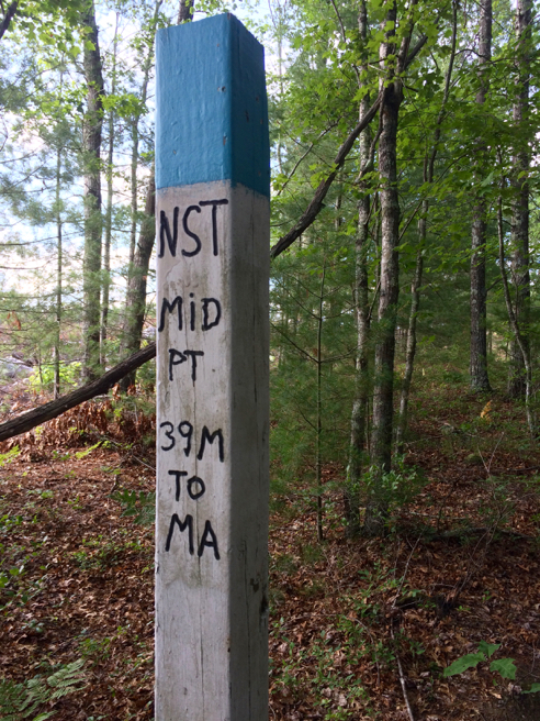 north-south trail midpoint