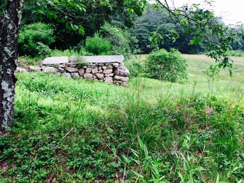 old barn foundation