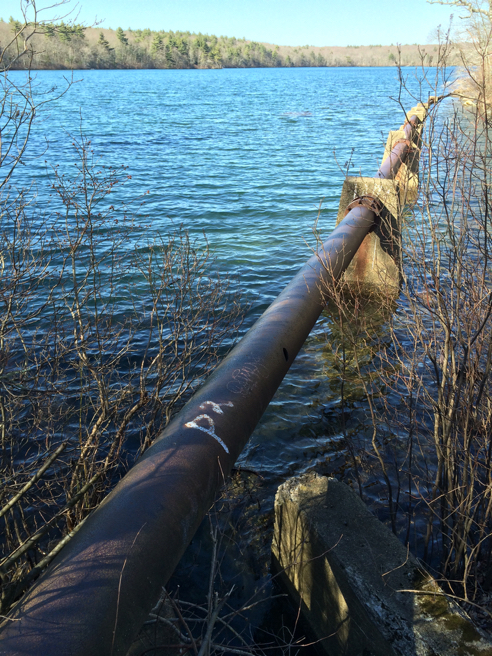 Carr Pond Water Pipe