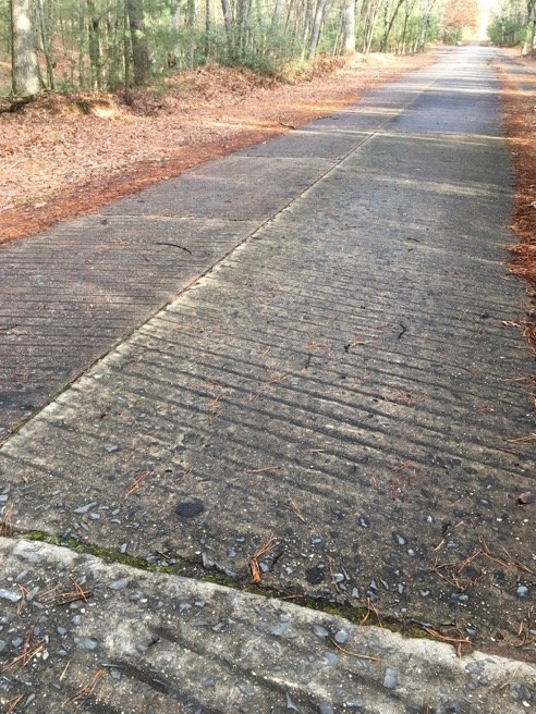 Pavement on Old Route 2