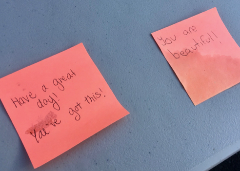 Affirmations on Post-Its