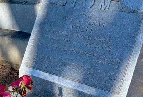 grave of Thomas Wolfe